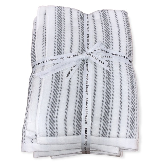 ecoexistence Bath Ecoexistence Eco Melange Cotton Towel Set 6piece
